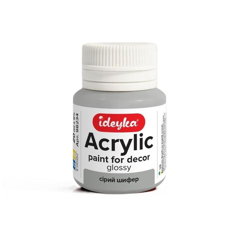 Ideyka, farba akrylowa, Szary łupek, 20 ml