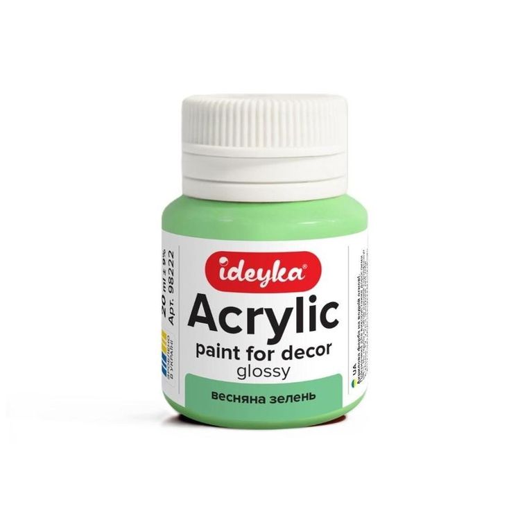 Ideyka, farba akrylowa, Wiosenna zieleń, 20 ml