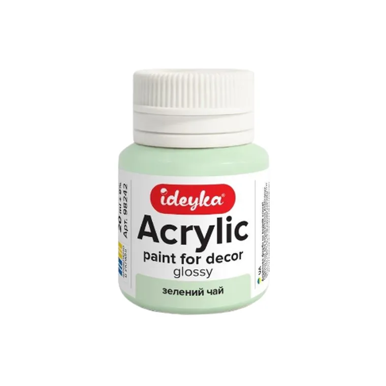 Ideyka, farba akrylowa, zielona herbata, 20 ml