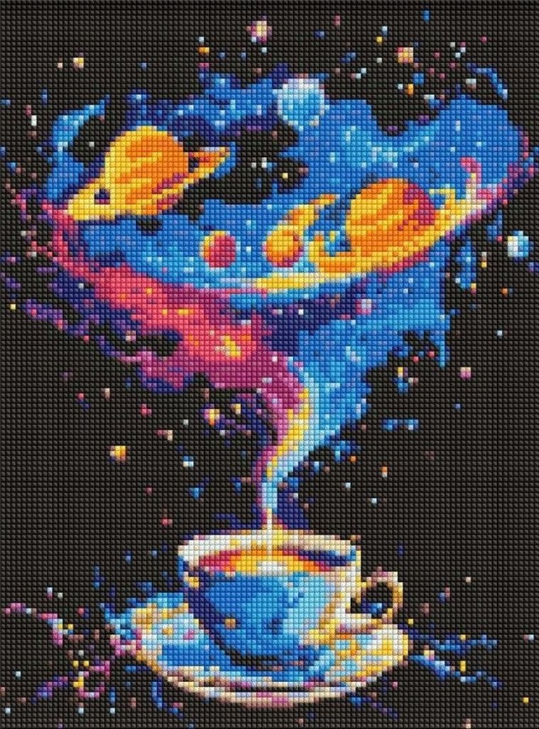 Ideyka, haft diamentowy, Kosmiczny wir, 30-40 cm