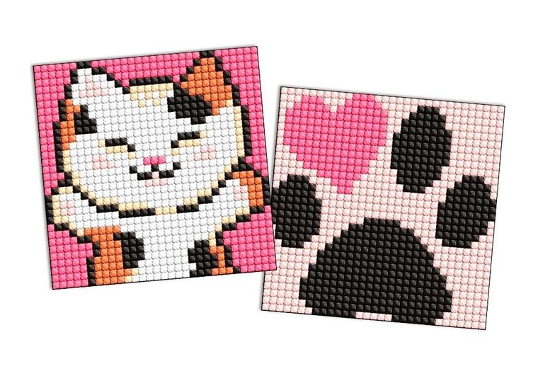 Ideyka, haft diamentowy, magnetyczny, puszyste uściski