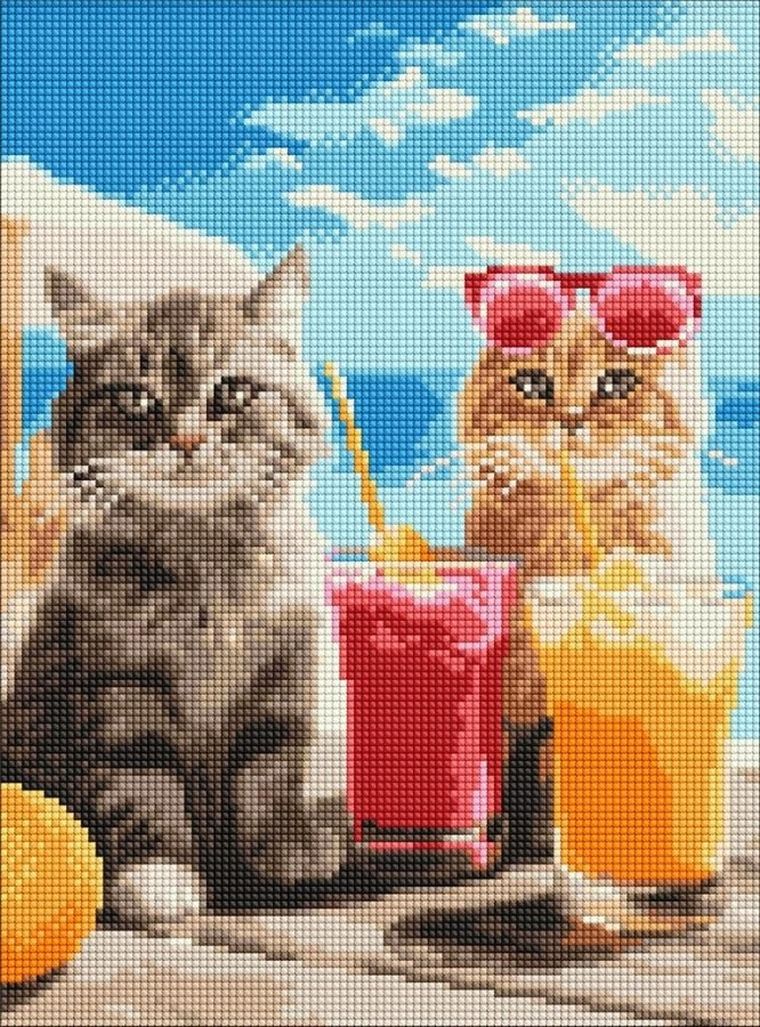 Ideyka, haft diamentowy, Malownicza kraina, 30-40 cm