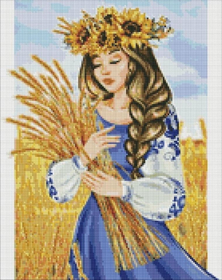 Ideyka, haft diamentowy, Moja rodzinna ziemia, 40-50 cm