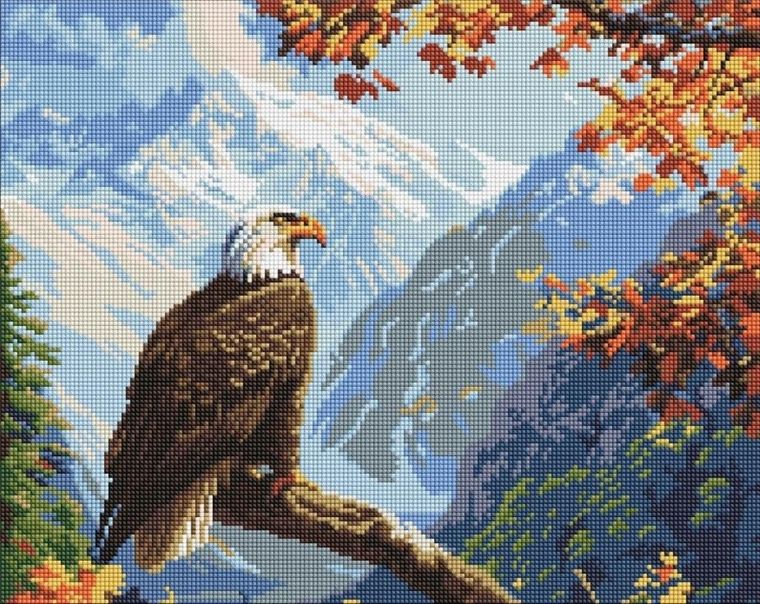 Ideyka, haft diamentowy, Strażnik szczytu, 40-50 cm