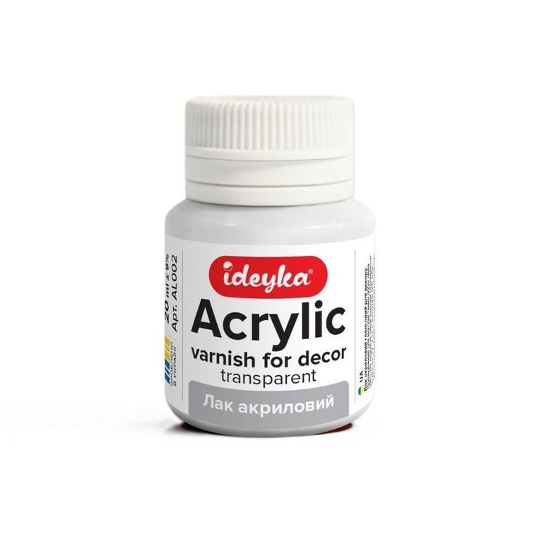 Ideyka, lakier akrylowy do dekoracji, błyszczący, 20 ml