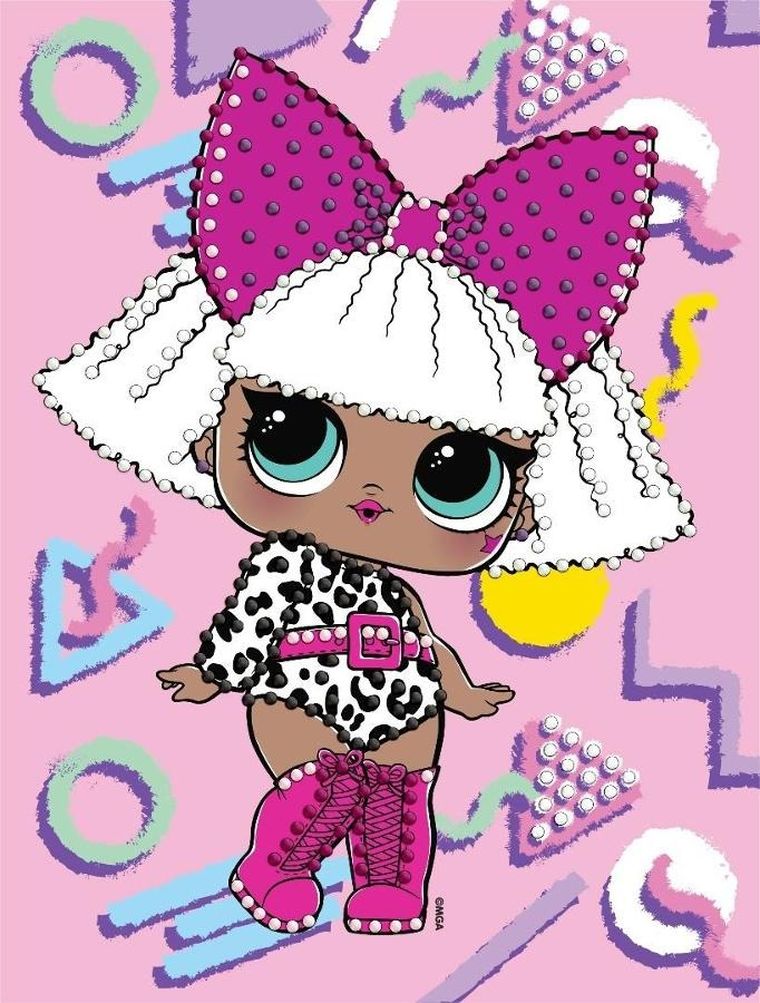 Ideyka, L.O.L. Surprise, diamentowa mozaika, Diva, 15-20 cm