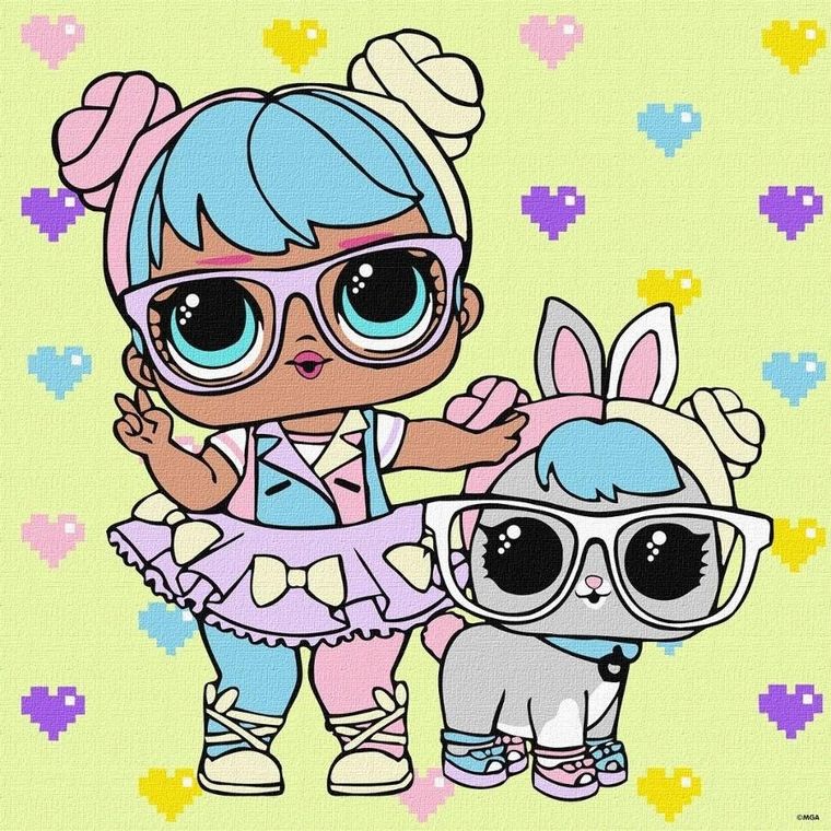 Ideyka, L.O.L. Surprise, malowanie po numerach, 40-40 cm