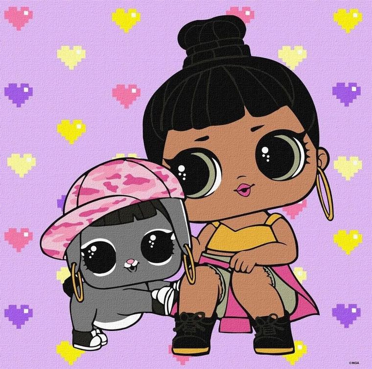 Ideyka, L.O.L. Surprise, malowanie po numerach, 40-40 cm