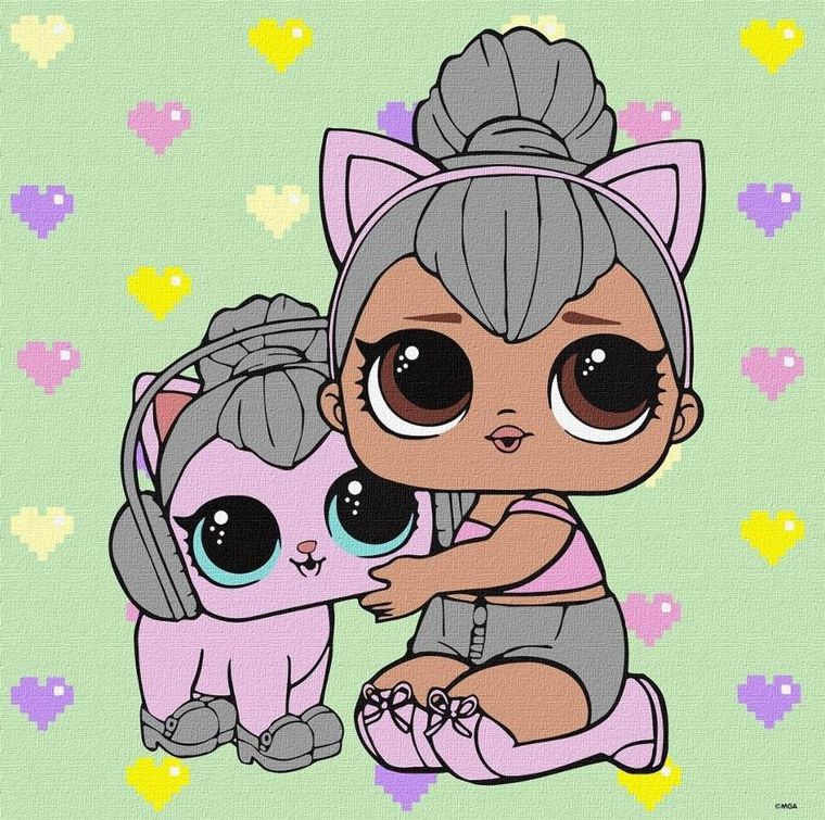 Ideyka, L.O.L. Surprise, malowanie po numerach, 40-40 cm