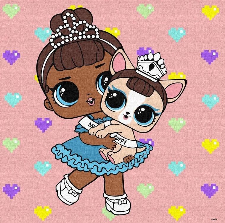 Ideyka, L.O.L. Surprise, malowanie po numerach, 40-40 cm