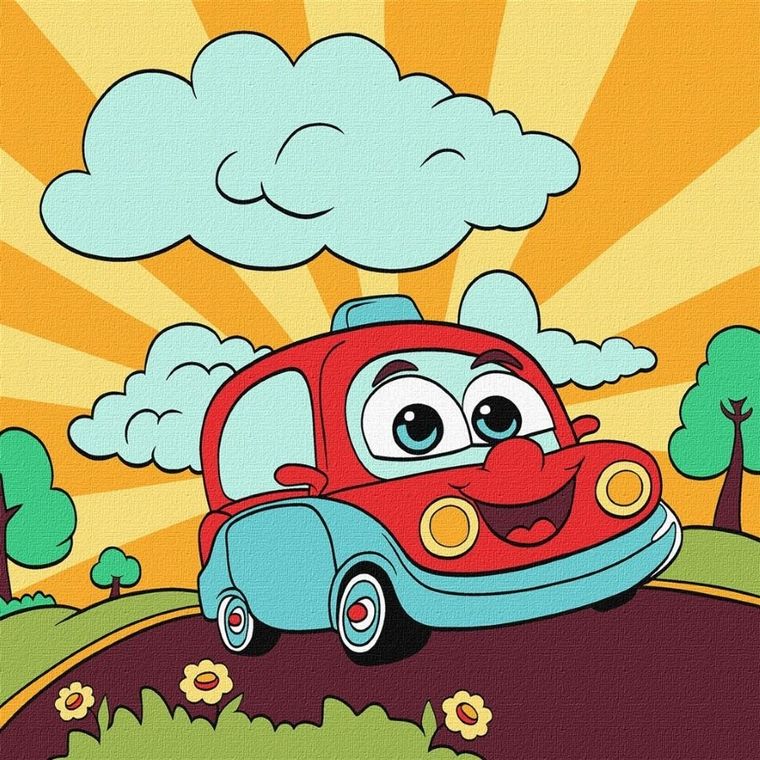 Ideyka, malowanie po numerach, An exciting journey, 25-25 cm