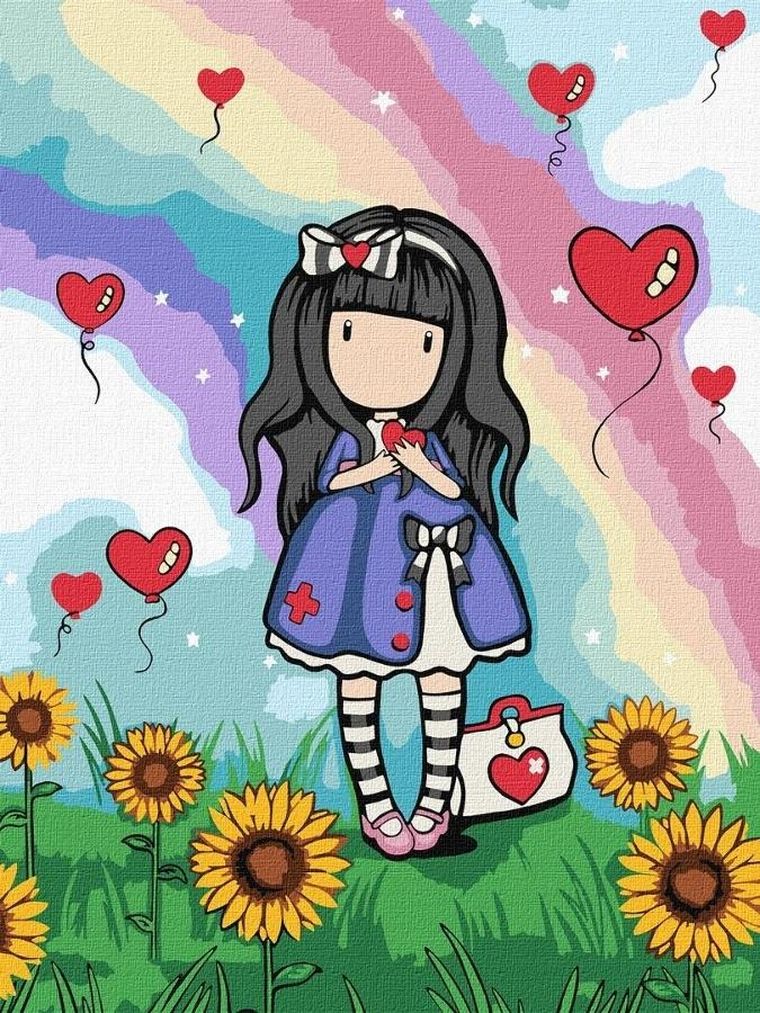 Ideyka, malowanie po numerach, Be Kind To Yourself Kids