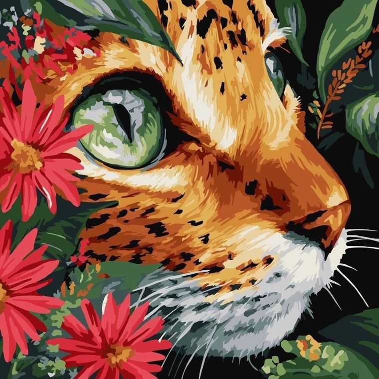 Ideyka, malowanie po numerach, Bezdenne oczy, 40-40 cm