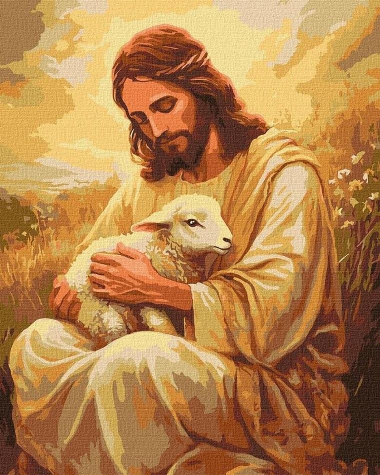 Ideyka, malowanie po numerach, Boskie Objęcia, 40-50 cm