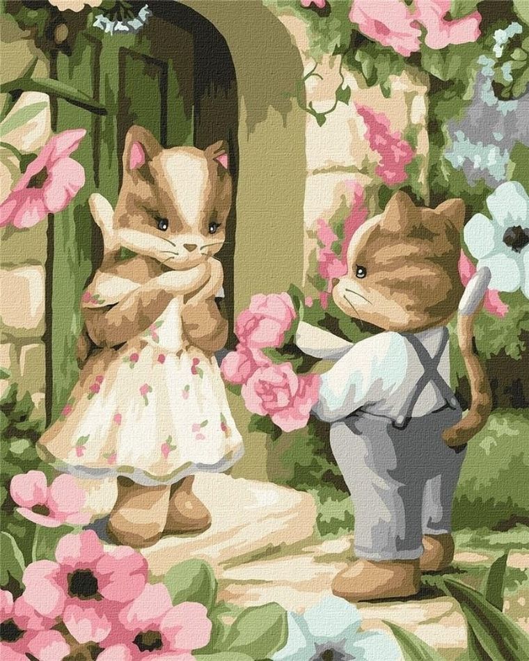 Ideyka, malowanie po numerach, Bukiet dla kochanej, 40-50 cm