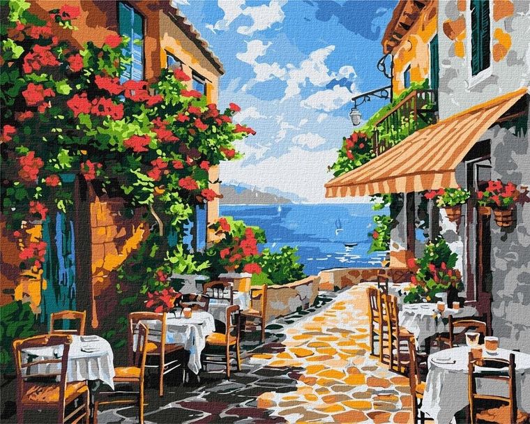 Ideyka, malowanie po numerach, Cichy zakątek, 40-50 cm