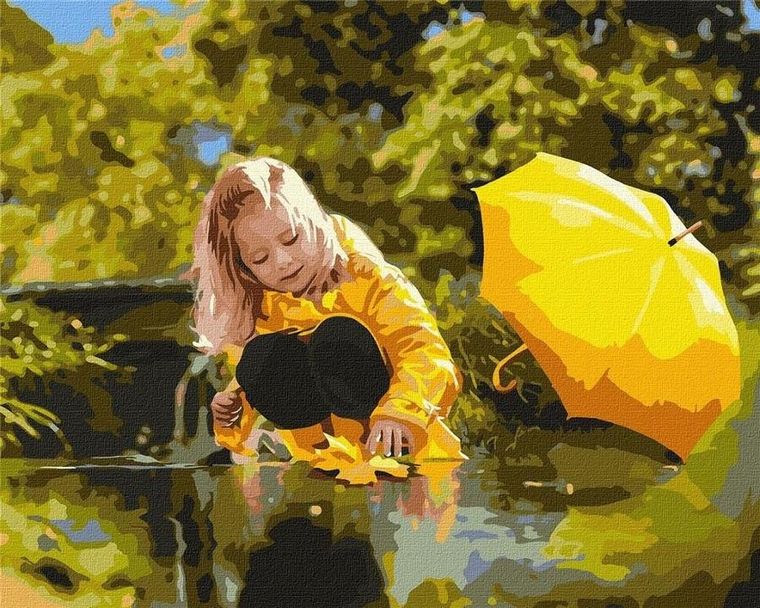 Ideyka, malowanie po numerach, Ciepłe jesienne dni, 40-50 cm