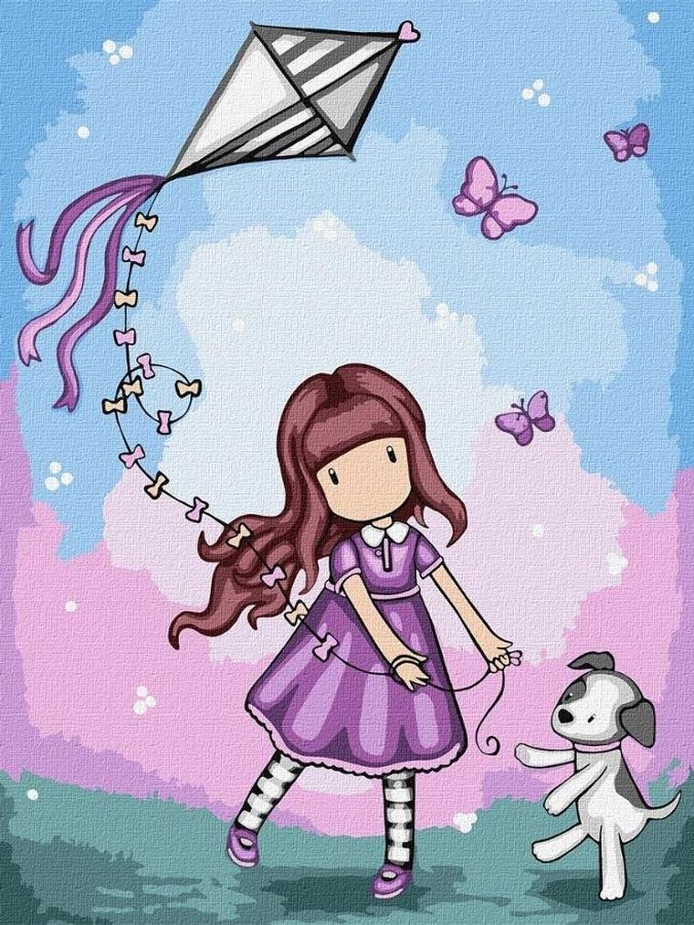 Ideyka, malowanie po numerach, Dont Fly Away Kids, 30-40 cm