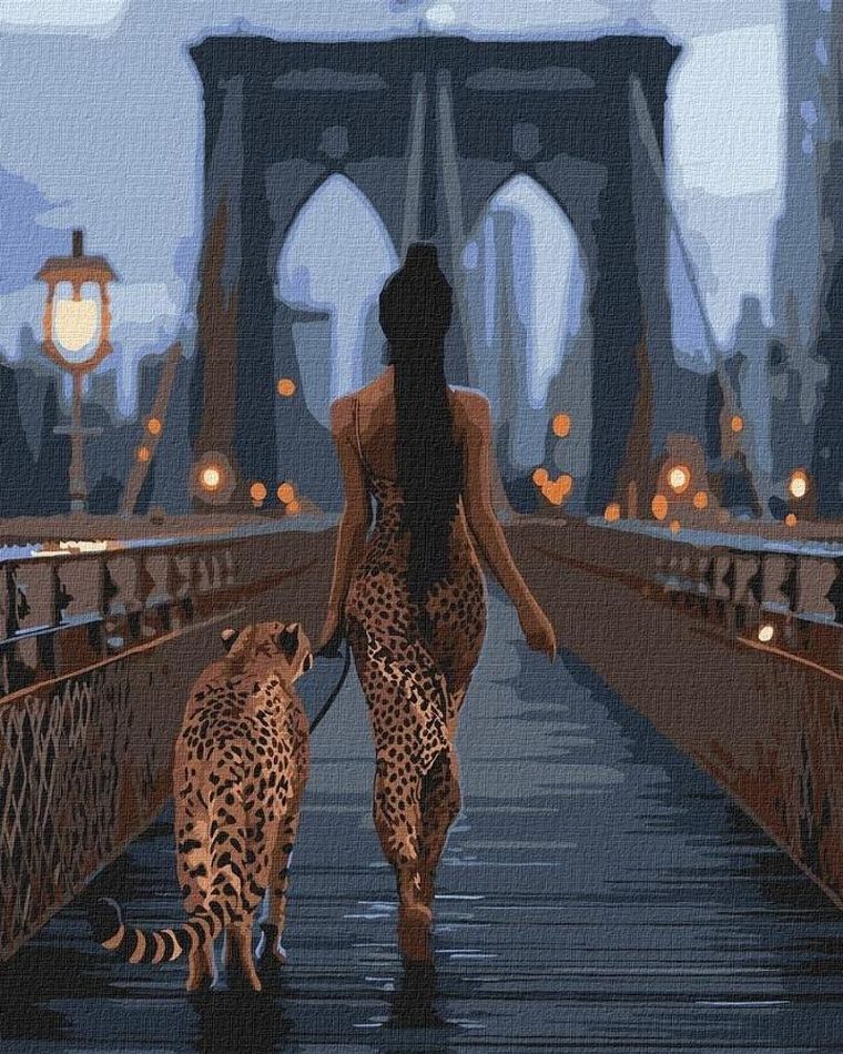 Ideyka, malowanie po numerach, Drapieżne dziewczyny, 40-50 cm