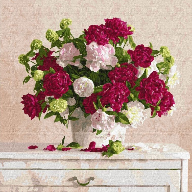 Ideyka, malowanie po numerach, Dwa kolory, 50-50 cm