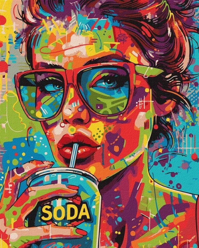 Ideyka, malowanie po numerach, Dziewczyna z lemoniadą