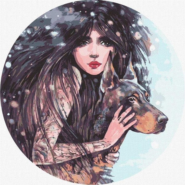 Ideyka, malowanie po numerach, Dzika wola, 40-40 cm