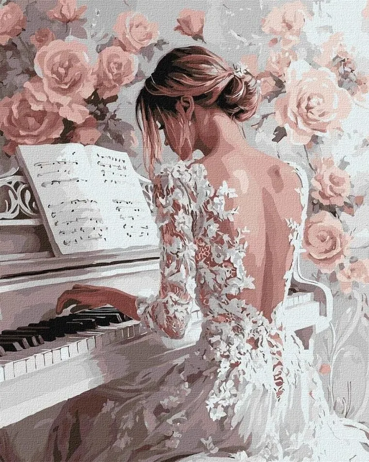 Ideyka, malowanie po numerach, Elegancki szkic, 40-50 cm