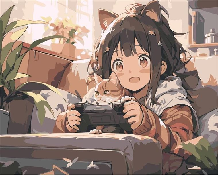 Ideyka, malowanie po numerach, Fascynująca gra, 40-50 cm