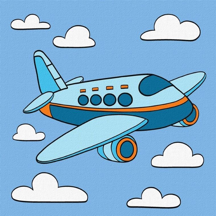 Ideyka, malowanie po numerach, Fascynujący lot, 25-25 cm