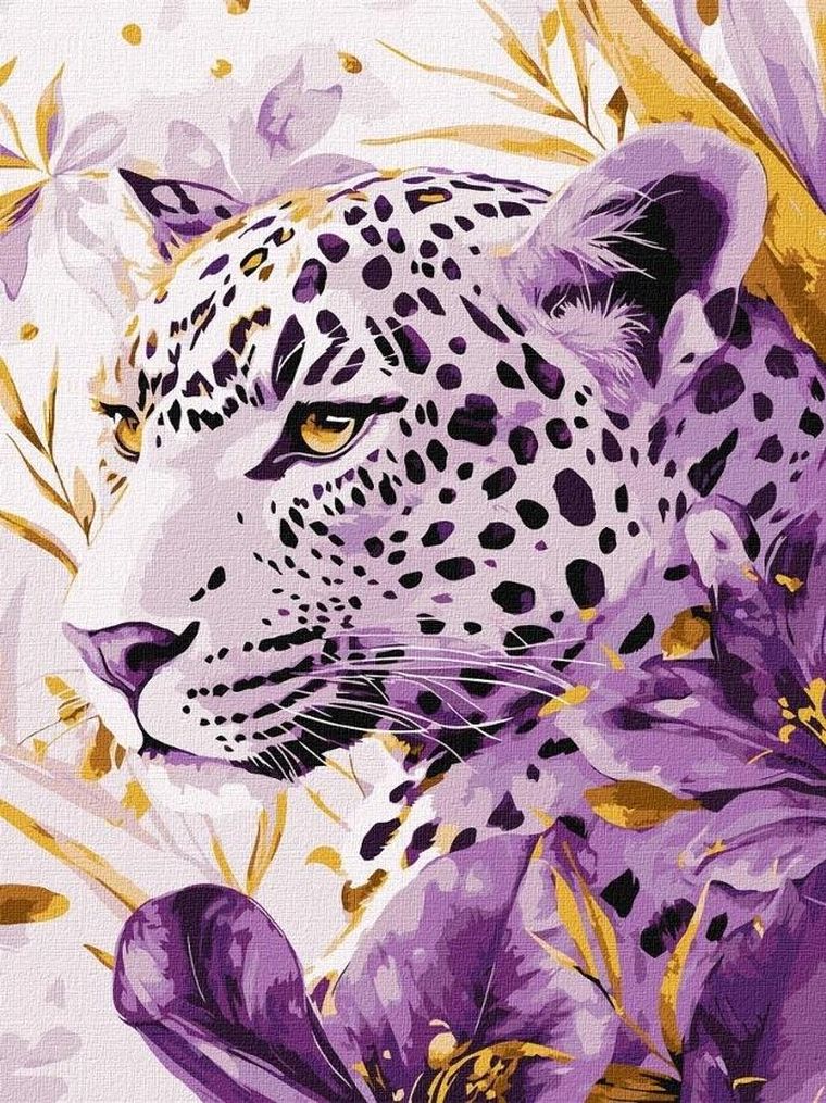 Ideyka, malowanie po numerach, Fioletowy drapieżnik