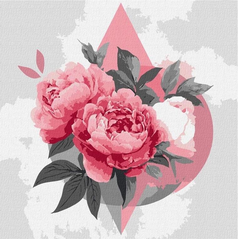 Ideyka, malowanie po numerach, Geometryczne kształty