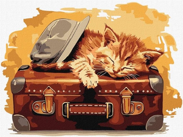 Ideyka, malowanie po numerach, Gotowy do podróży, 30-40 cm