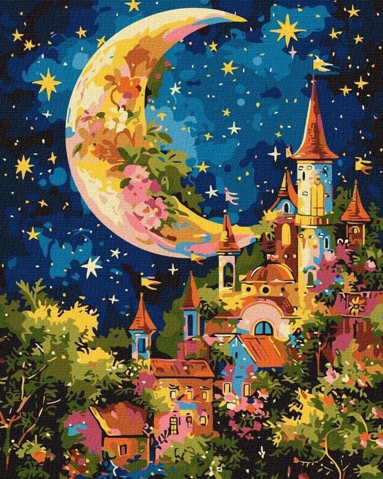 Ideyka, malowanie po numerach, Gwiezdny pałac, 40-50 cm