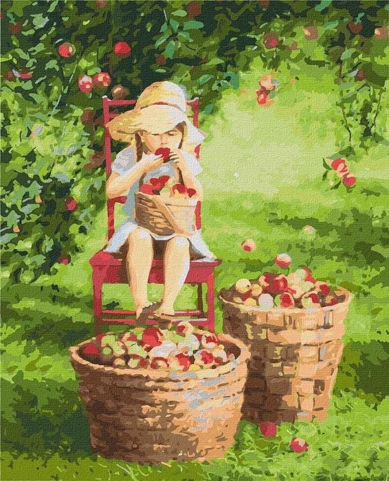 Ideyka, malowanie po numerach, Jabłuszko, 40-50 cm