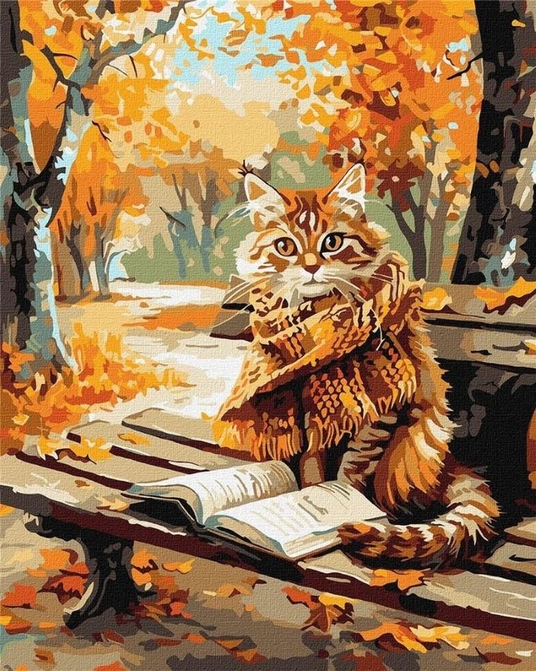Ideyka, malowanie po numerach, Jesienny nastrój, 40-50 cm