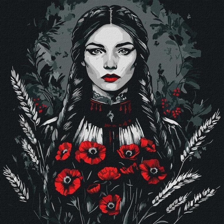 Ideyka, malowanie po numerach, Kobieca siła, 40-40 cm