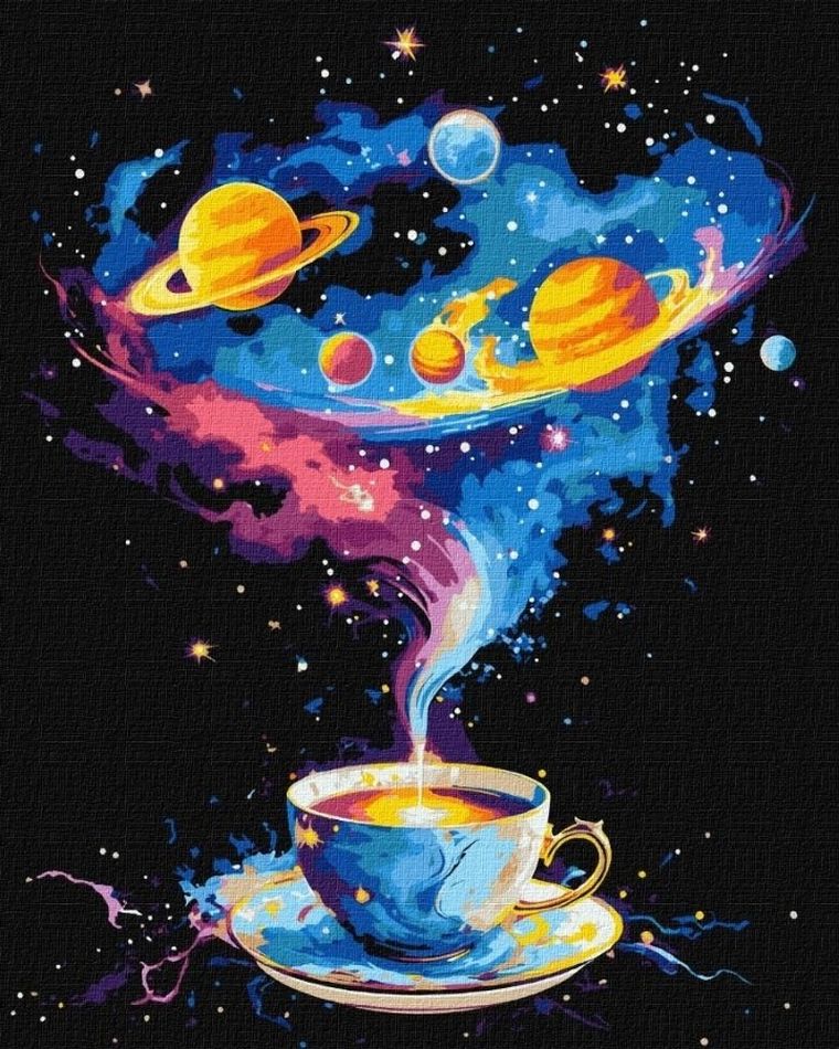 Ideyka, malowanie po numerach, Kosmiczny wir, 40-50 cm