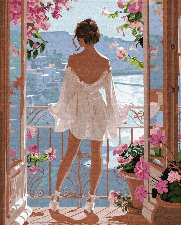 Ideyka, malowanie po numerach, Krajobraz, 40-50 cm