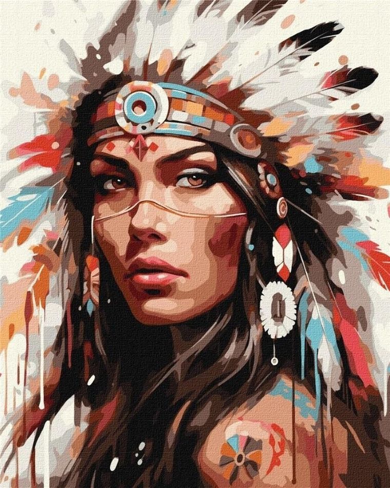 Ideyka, malowanie po numerach, Legenda plemienia, 40-50 cm