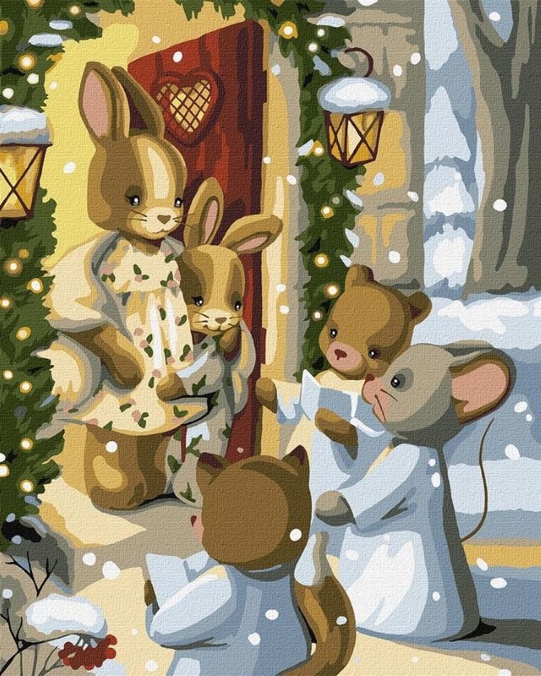 Ideyka, malowanie po numerach, Magia kolęd, 40-50 cm