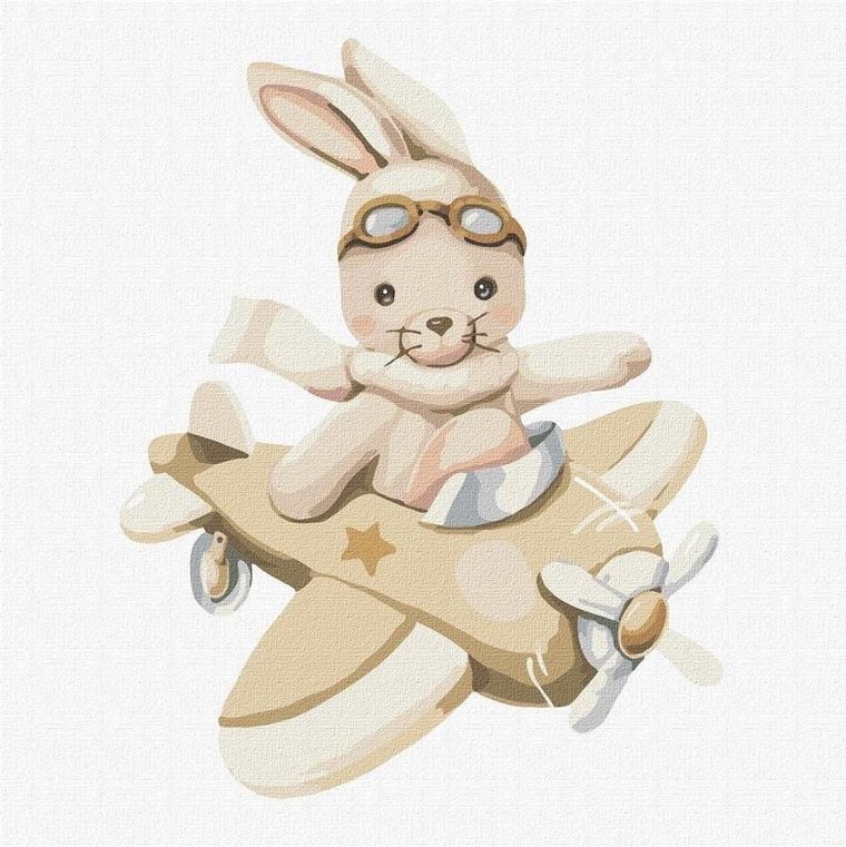 Ideyka, malowanie po numerach, Mały pilot, 30-30 cm