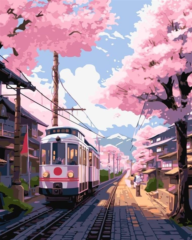 Ideyka, malowanie po numerach, Miasto o poranku, 40-50 cm