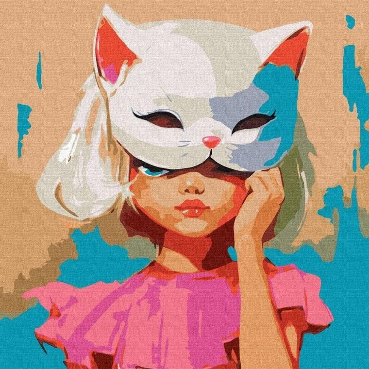 Ideyka, malowanie po numerach, Miau, 50-50 cm