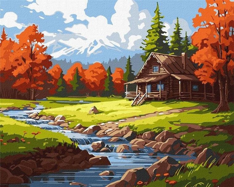 Ideyka, malowanie po numerach, Miejsce inspiracji, 40-50 cm