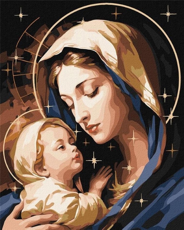 Ideyka, malowanie po numerach, Miłość matki, 40-50 cm