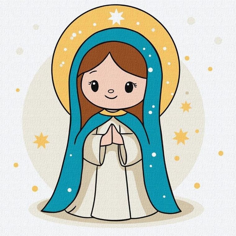 Ideyka, malowanie po numerach, Miłosierdzie, 25-25 cm