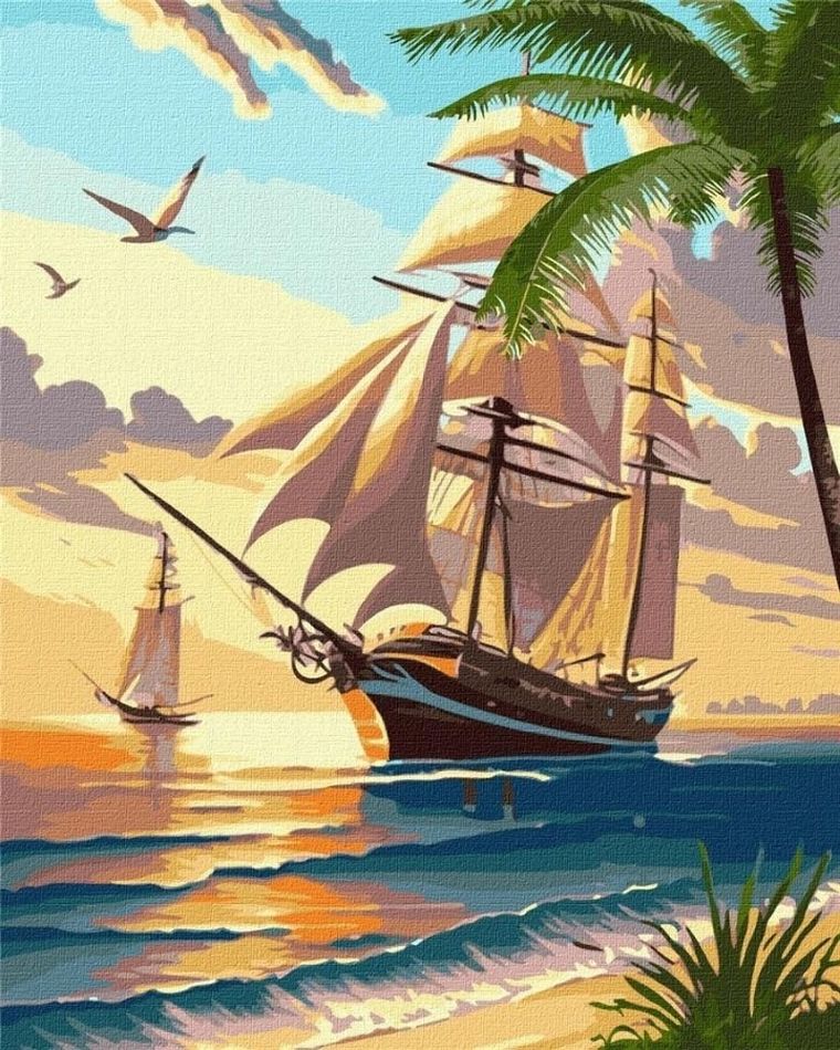 Ideyka, malowanie po numerach, Morski cruise, 40-50 cm