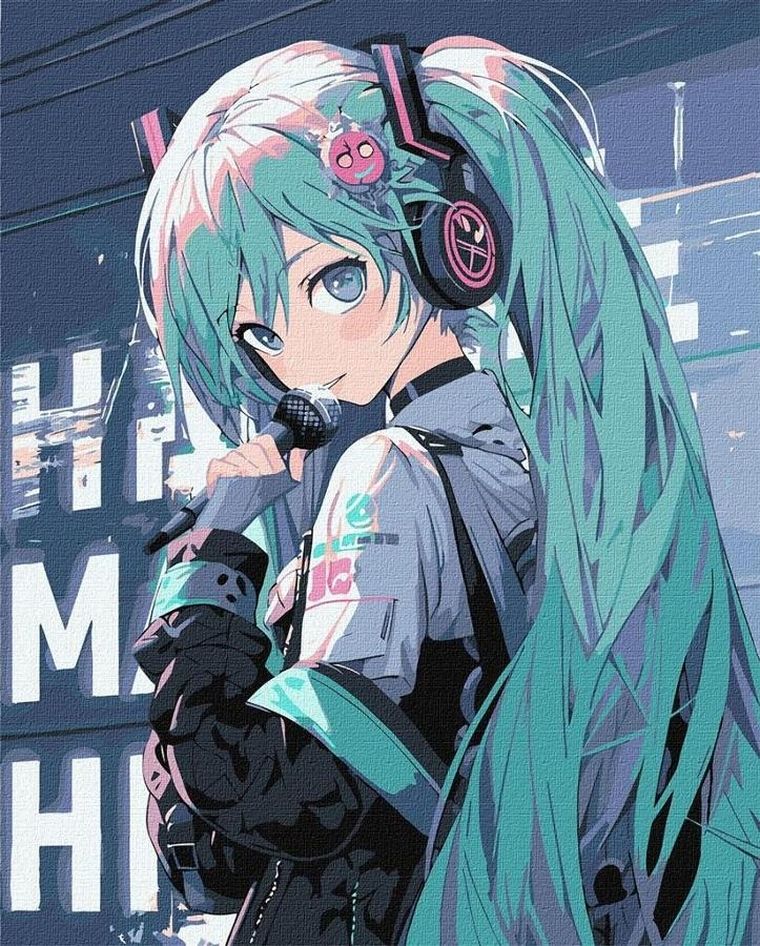 Ideyka, malowanie po numerach, Muzyka to mój świat