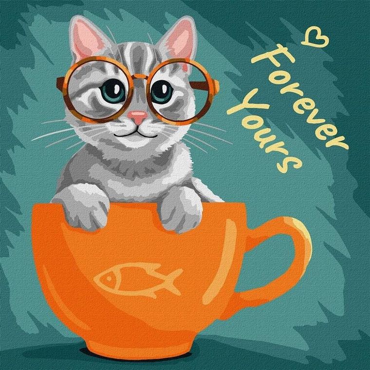 Ideyka, malowanie po numerach, Na zawsze Twój, 40-40 cm