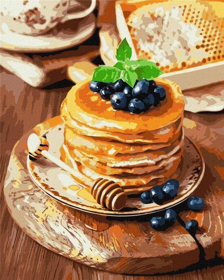 Ideyka, malowanie po numerach, Naleśniki, 40-50 cm